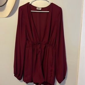 Show me your Mimi romper - maroon